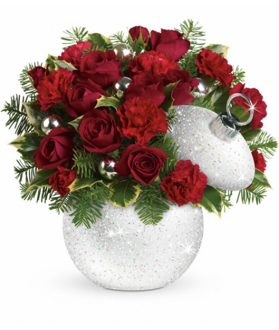 Teleflora's Shimmering Snow Bouquet